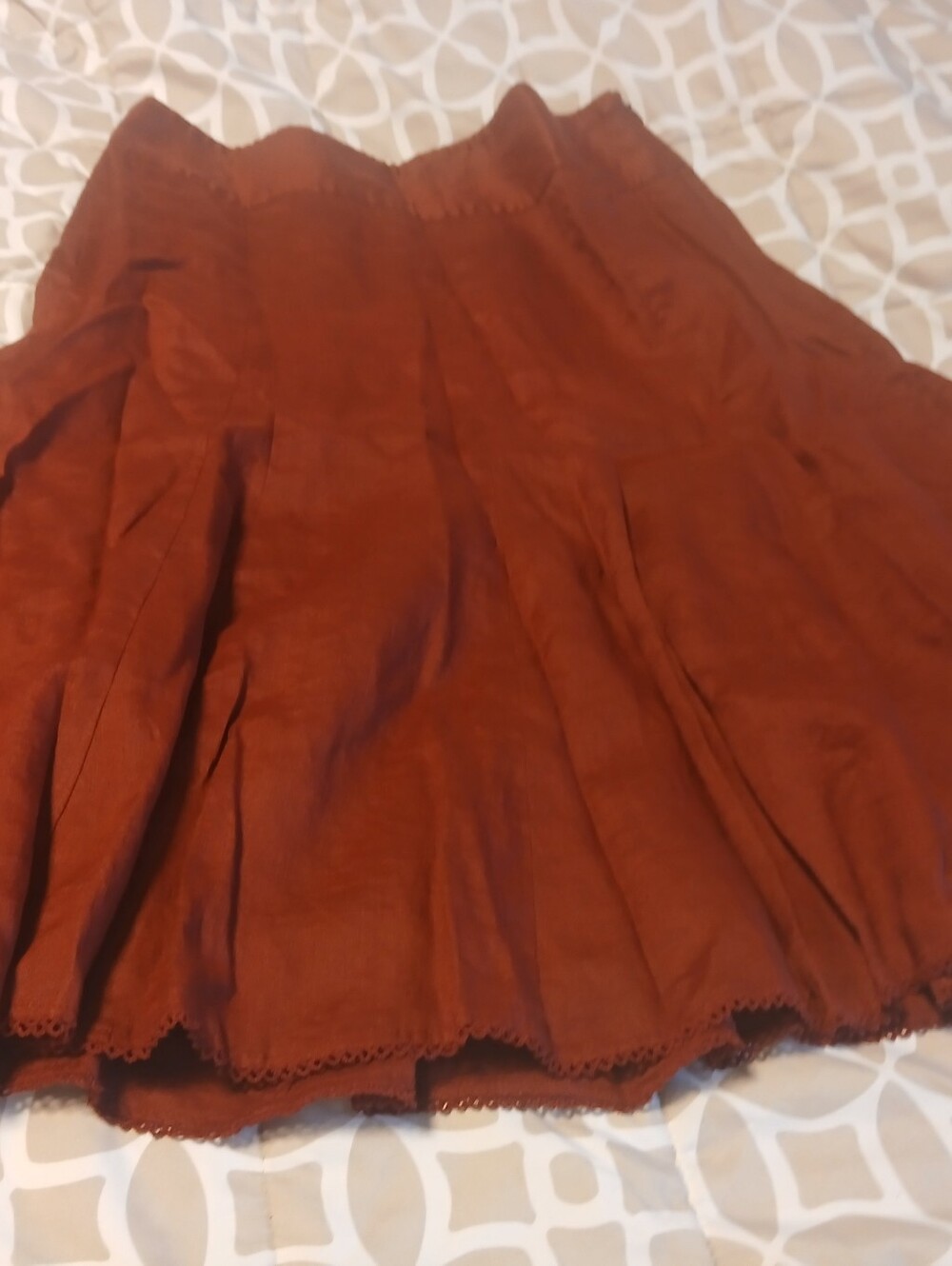 Ann Taylor Red A-Line Skirt